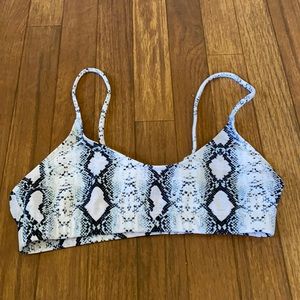 *NEVER WORN* Snakeskin Bikini Top